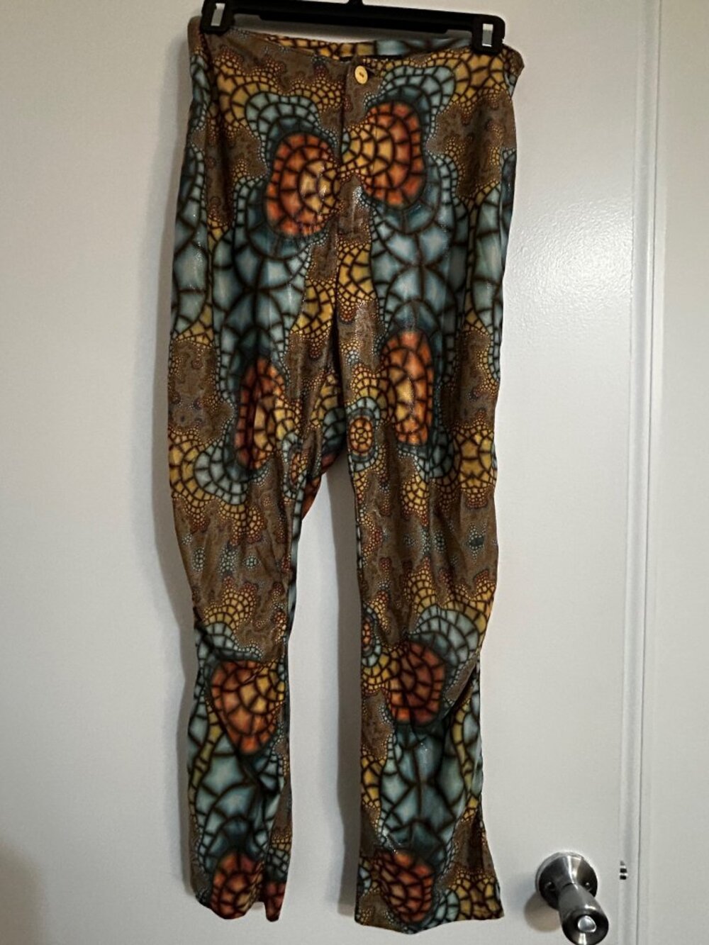 Tark 1 Vintage Stretch Retro Pants with Colorful Snakeprint